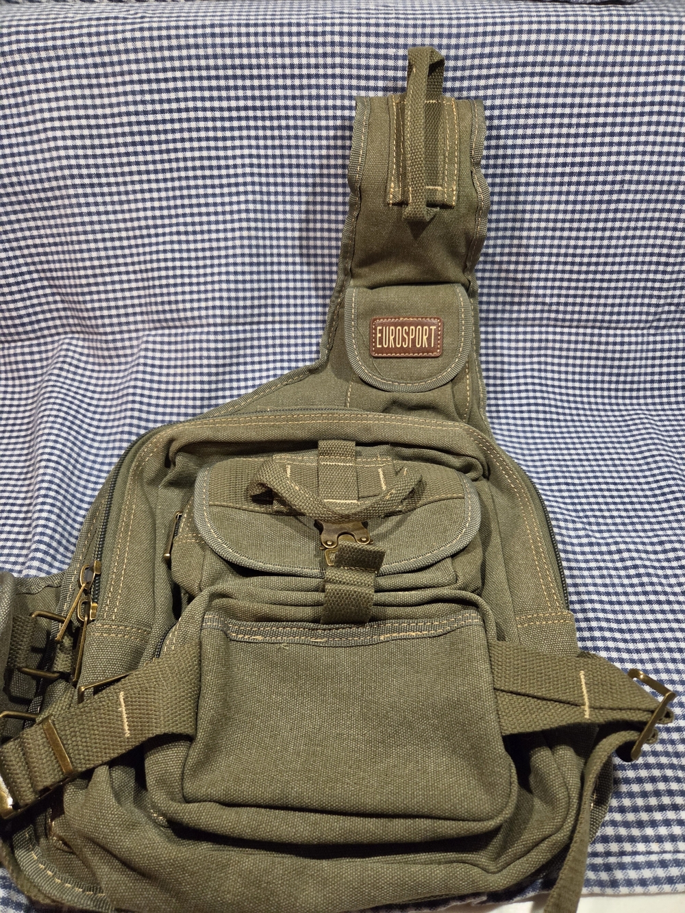 Eurosport Olive Green Men’s Sling Bag